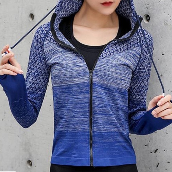 X By Gottex Women's WICKING MESH Workout Activewear Full-Zip Hoodie Jacket Sz S - Picture 10 of 10